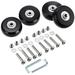 Beppter Drill Bits & Accessories 4 Wheels 4 X 33Mm Axle 4 X 36Mm Axle 8 Axle Screws 8 X Washers 2 X Wrench Wheels Caster Luggage Swivel Wheels Bearings Suitcase Rubber Replacement Tools