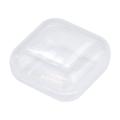 Huayishang Storage Box Clearance Box Small Storage Transparent Plastic Box 10Pcs Jewelry Portable Flip Housekeeping & Organizers Organization and Storage White