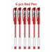 6 Pcs/set Business Ballpoint Pen + Refill Set Black Blue Red Ink Gel Pen Bullet Tip 0.5mm School&Office Supplies Stationery