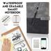 Beppter Notebook 1X Notebook 1X Pen Smart Reusable Notebook A5 Waterproof Erasable Smart Notebook Repeating Loose Leaf Diary Stone Paper Business Notebook 10Ml