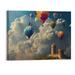 BCIIG Hot Air Balloon Poster Hot Air Balloon Decorations Hot Air Balloon Wall Decor Hot Air Balloon Painting for home decorhai frameless 20 x16