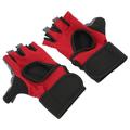Half Finger Gloves Neoprene Fingerless Toddler Men and Women Fitness Non-slip Outdoor 2 Pcs Red