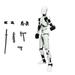taoGoods Titan 13 Action Figure Assembly Completed Dummy 13 Action Figure Lucky 13 Action Figure T13 Action Figure 3D Printed Multi-Jointed Movable Nova 16 Action Figure Toy
