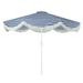 Arlmont & Co. Sain 9ft Market Umbrella, Polyester in Gray/Blue/White | 95.43 H x 98.4 W x 98.4 D in | Wayfair 0404EF8ECA904DCD8B90A1B540055FFA