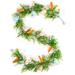 The Holiday Aisle® Garland 6 FT Easter Artificial Garlands w/ 10 Glowing Easter Eggs & 6 Easter Carrots | 8 H x 8 W x 72 D in | Wayfair