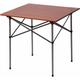 Table de Camping Pliante en Aluminium Table Carrée Roll Up Top 4 Personnes Table de Jardin Compacte