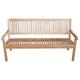 Lex Premium Teak Gartenbank Kingsbury Teakbank Parkbank Armlehnen nachhaltig 180cm : 180 cm