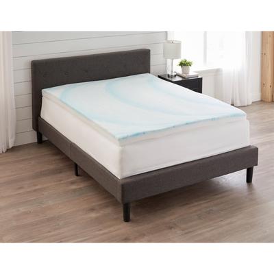 3" Gel Mattress Renewer by BrylaneHome in White (Size QUEEN)