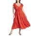 Plus Size Women's Ruffled Tiered Dress by ELOQUII in Blaze Red (Size 18)