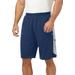 Men's Big & Tall Champion® mesh basketball shorts by Champion in Navy/white (Size 2XL)