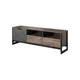 Arte Stylish Arden Tv Stand - H530mm X W1610mm X D400mm, Rustic Oak Grande & Matera Finish