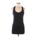VSX Sport Active Tank Top: Black Solid Activewear - Women's Size Medium