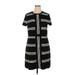 Anne Klein Casual Dress: Black Stripes Dresses - Women's Size X-Large