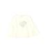 Zara Baby Long Sleeve Top Ivory Print Crew Neck Tops - Size 4Toddler