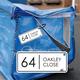 Custom Recycling Bin Tag | Bin Number & Address | Plastic Waterproof Bin Label | Complete With Cable Tie