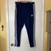 Adidas Pants | Adidas Men’s Dark Navy Blue Tapered Jogger Sweatpants | Color: Blue/White | Size: Xl