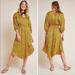 Anthropologie Dresses | Antropologie Marigold Midi Floral Yellow Dress Small | Color: Gold/Yellow | Size: S