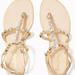 Lilly Pulitzer Shoes | Lilly Pulitzer Abbi Leather Sandal New In Box Size 7.5m | Color: Gold | Size: 7.5