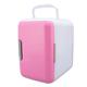 DOACT Car Refrigerator Cooler Warmer, Stylish 12V Compact Versatile Car Mini Fridge Efficient 4L Large Capacity for Car RV (Pink)