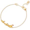 Kate Spade Jewelry | Kate Spade New York Gold-Tone Cubic Zirconia Ducks In A Row Link Bracelet | Color: Gold | Size: Os