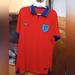 Nike Shirts | Jersey England Red Pre-Match 2020/21 Official Nike 2020 Straight Fr England | Color: Blue/Red | Size: Xl