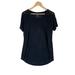 J. Crew Tops | J Crew T Shirt Women Size Xs-Medium 100% Linen Short Sleeve Semi Sheer Black | Color: Black | Size: Xs