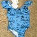 Zara Swim | Baby Zara Brand New Girls Bathing Suit 6-12 Months | Color: Black/Blue | Size: 9-12mb