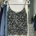 Free People Tops | Free People Intimatley Black And White Cami Tank Top, Adjustable Strings, Size M | Color: Black/White | Size: M