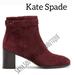 Kate Spade Shoes | Kate Spade Suede Leather Ankle Boots | Color: Purple/Red | Size: 7