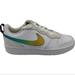 Nike Shoes | Nike Court Borough Low 2 Se. (Gs) Big Kids Size 7y New White/ Multi Swoosh | Color: Tan/White | Size: 7b