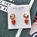 Kate Spade Jewelry | New Kate Spade Spell It Out Heart Red Huggie Earrings Rose Gold | Color: Gold/Red | Size: Os