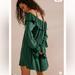 Free People Dresses | Free People Fp Beach Hayden Off Shoulder Ruffles Mini Dress | Color: Green | Size: S