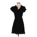 Andree by UNIT Casual Dress: Black Solid Dresses - Women's Size Small