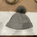 J. Crew Accessories | Jcrew Grey Knit Hat With Pompom | Color: Gray | Size: Os