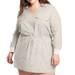 Athleta Dresses | Athleta Women's Zuma Printed Shirtdress W/ Pockets Plus Size 2x Viper Grey Tan | Color: Gray | Size: 2x