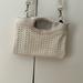 Anthropologie Bags | Anthropologie Cream Woven Leather Handbag With Removal Adjustable Strap. | Color: Cream | Size: Os