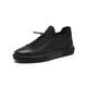 SKINII Men's Shoes， Leather Sneakers Mens Casual Shoes Leather Shoes Men Black Sneakers Shoes Men's Oxford Shoes (Size : 44)