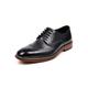 SKINII Men's Shoes， Men's Formal Men's Shoes, Business Leather All-Match Leather Shoes, Casual Oxford Shoes (Color : Black, Size : 43)