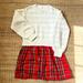 J. Crew Dresses | Crewcuts Holiday Dress | Color: Cream/Red | Size: 12g