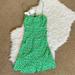 Zara Dresses | (Bnwt) Zara Green Ditsy Floral Dress | Color: Green/White | Size: M
