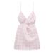 Zara Dresses | New Zara Textured Cut Out Dress Pink | 7385/211 | Color: Pink | Size: Various