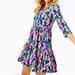 Lilly Pulitzer Dresses | Lilly Pulitzer Geanna Dress Oyster Bay Navy De Vine Swing Pink Green Floral L | Color: Blue/Pink | Size: L