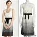 Kate Spade Dresses | Kate Spade Wool Blend Embroidered Ombre W/Velvet Waist Bow Satin Sheath Dress | Color: Black/White | Size: Various