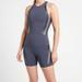 Athleta Tops | Athleta X Allyson Felix Legend Bodysuit Onesie Medieval Violet Size Medium Nwt | Color: Gray/Purple | Size: M