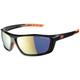 Sunwise Glow Metallic Black Frame With Orange Features, Gold Mirror Lenses Black Frame/Gold Mirror Lenses