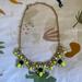 J. Crew Jewelry | J. Crew Green Rhinestones Crystals Cluster Statement Necklace | Color: Blue/Yellow | Size: Os