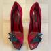 Louis Vuitton Shoes | Louis Vuitton Heels | Color: Black/Red | Size: 6