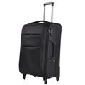 ZNBO Hard Shell Suitcase Luggage,Suitcase Trolley Carry On Hand Cabin Luggage Hard Shell Travel Bag Lightweight with TSA Lock,Suitcase Large Lightweight Hard Shell ABS Large Suitcase,Black,26