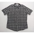 Columbia Shirts | Columbia Mens Shirt Regular Fit Pearl Snap Short Sleeve Size Xl Cotton Gray | Color: Gray | Size: Xl