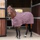 Shires Tempest Original Stable Sheet - Maroon Check 5ft0